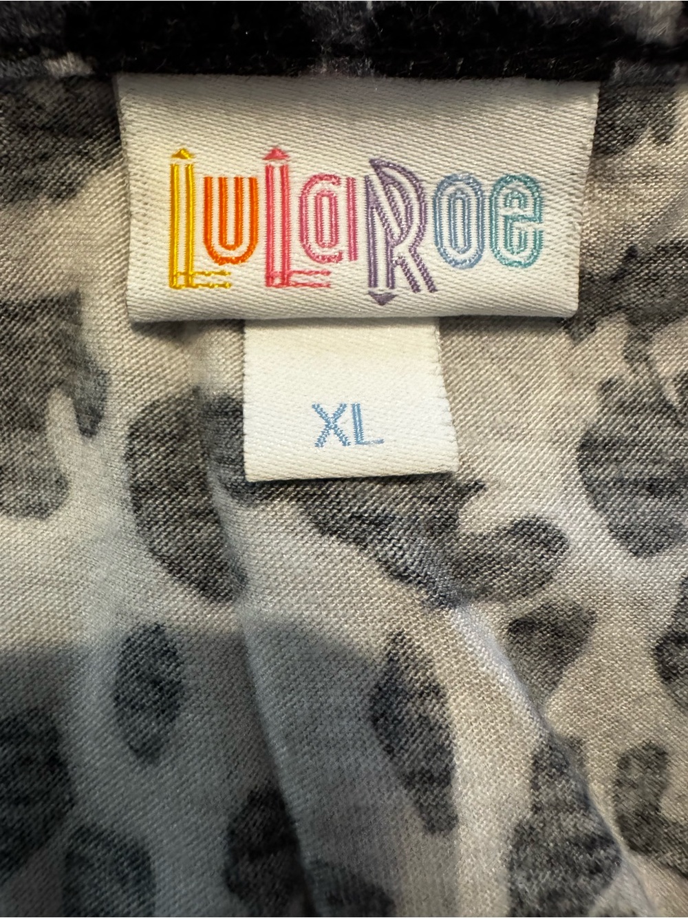 LuLaRoe Black & White Leopard Print Maxi Dress - Picture 2 of 2